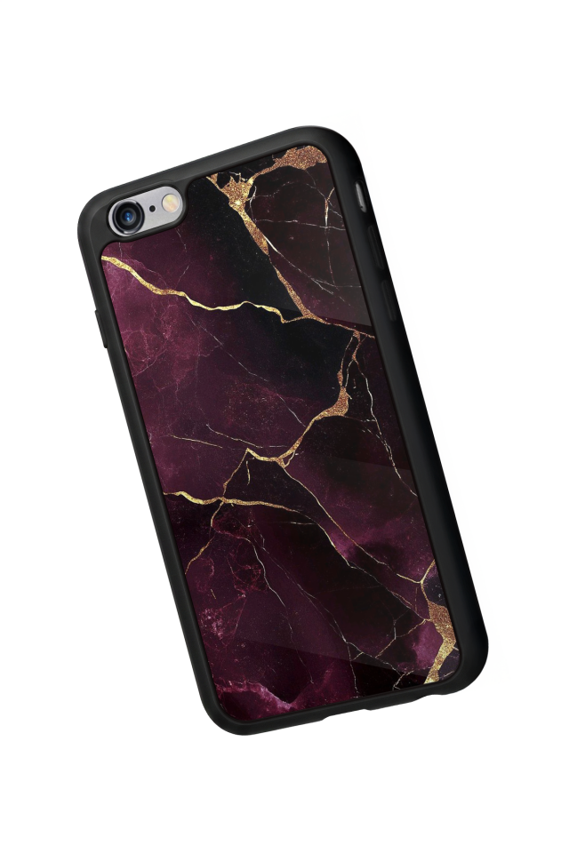 iPhone 6s Plus Uyumlu Mermer Marble Tasarımlı Glossy Premium Kılıf