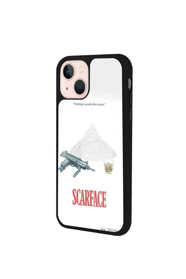 iPhone 14 Plus Uyumlu Scarface Tasarımlı Glossy Premium Kılıf