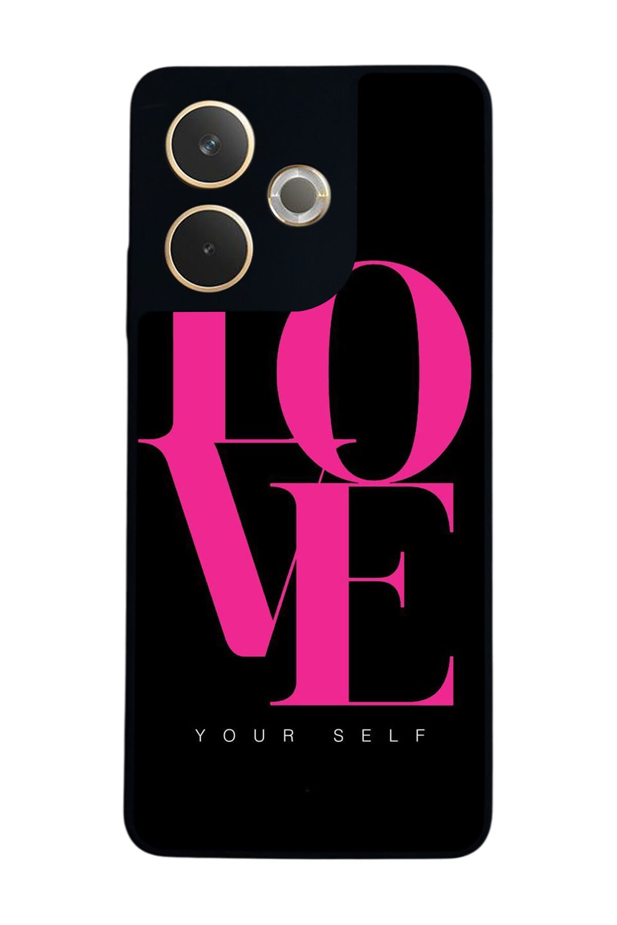 Oppo A5 Pro Uyumlu Love Tasarımlı Glossy Premium Kılıf