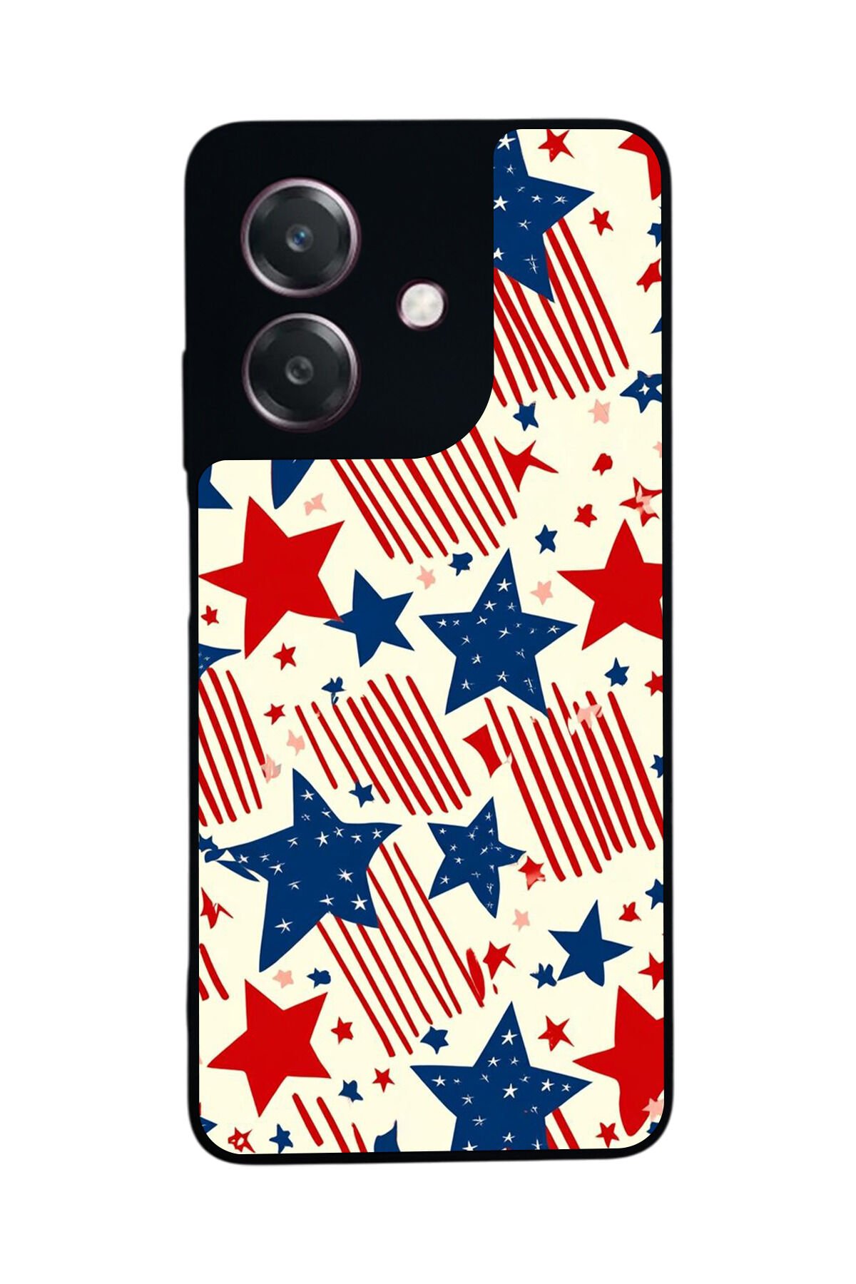 Oppo A3 5G Uyumlu Retro Yildizlar Tasarımlı Glossy Premium Kılıf