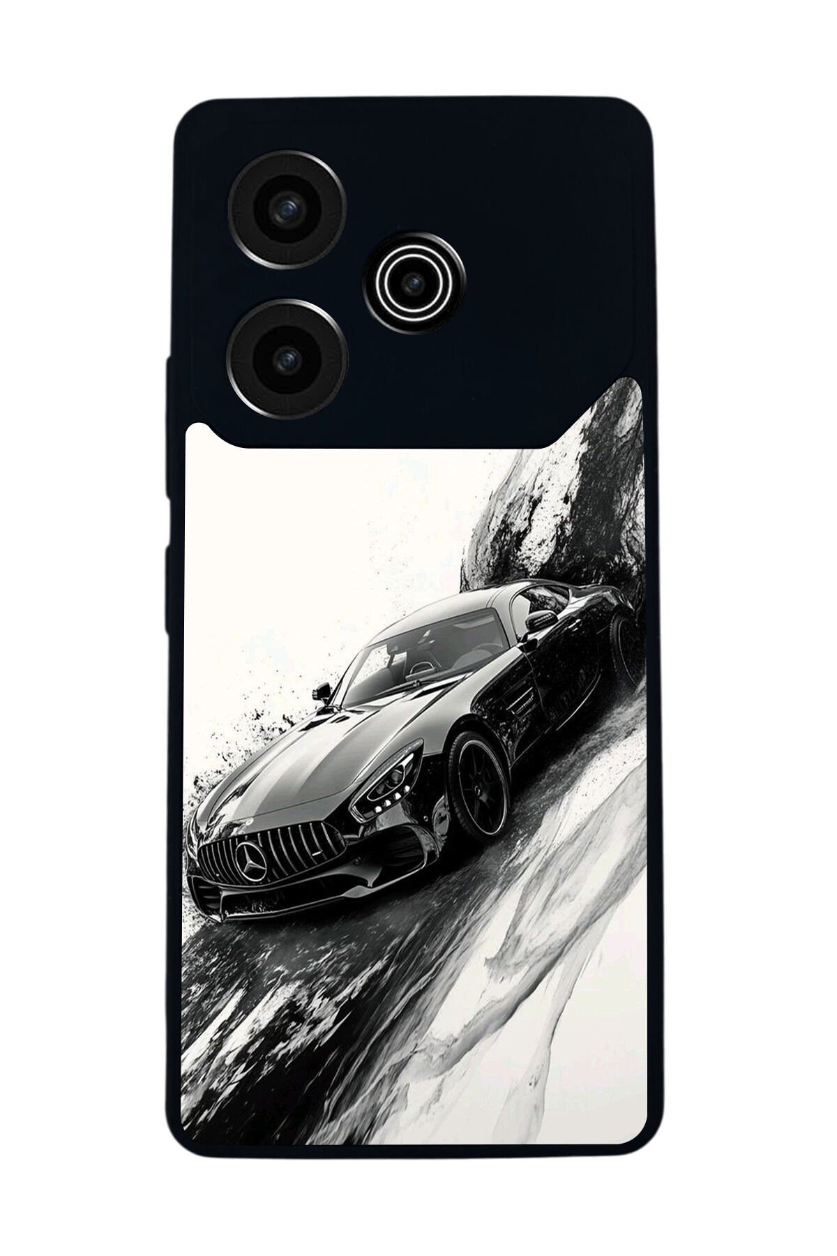 Tecno Pova 6 Uyumlu Mercedes Tasarımlı Glossy Premium Kılıf