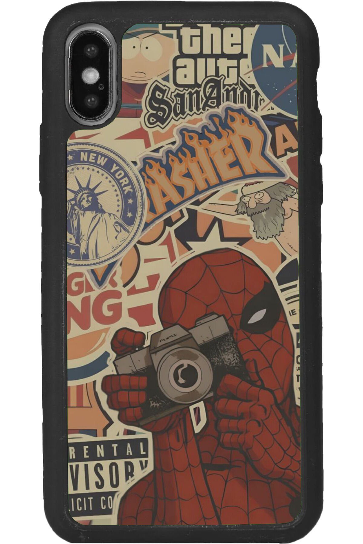 iPhone XS Max Uyumlu Mat Siyah uyumlu Kılıf – Yumuşak Silikon, Koruyucu, Şok Emici Kapak