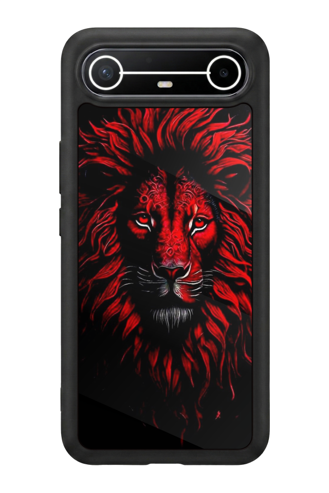 Tecno Spark Slim 5G Uyumlu Aslan Tasarımlı Glossy Premium Kılıf