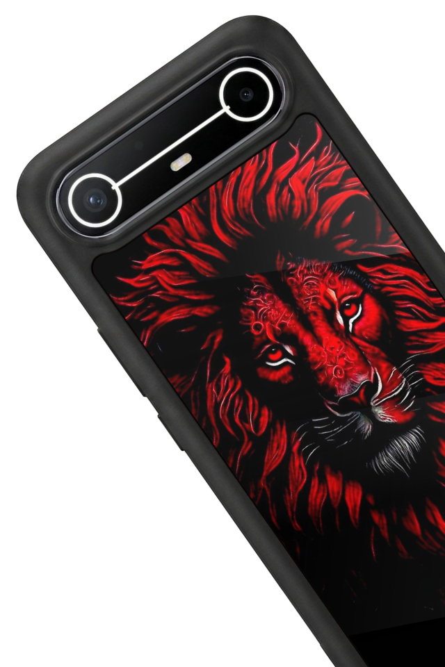 Tecno Spark Slim 5G Uyumlu Aslan Tasarımlı Glossy Premium Kılıf