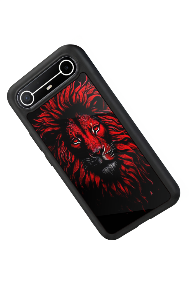 Tecno Spark Slim 5G Uyumlu Aslan Tasarımlı Glossy Premium Kılıf