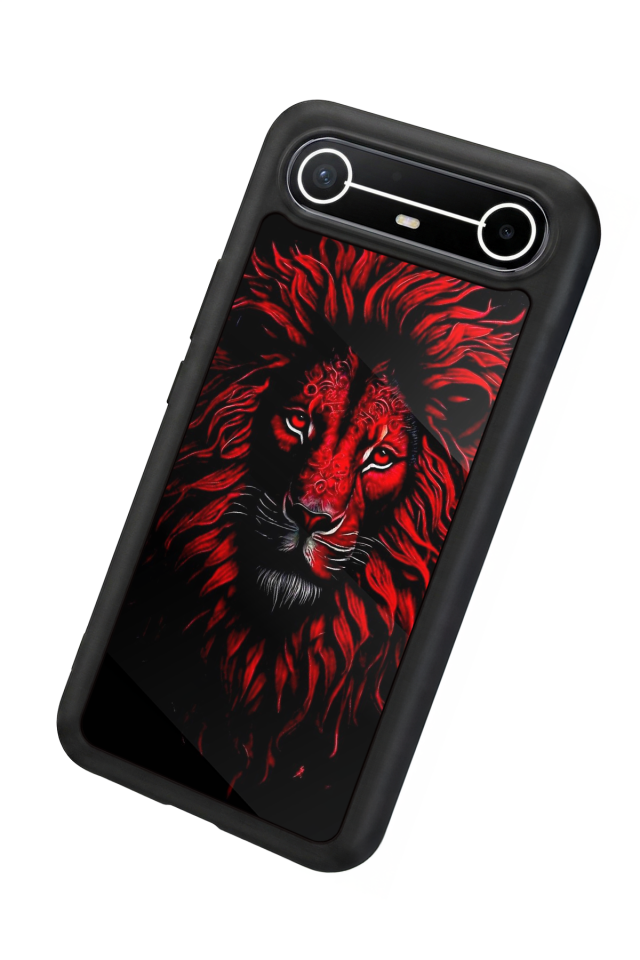 Tecno Spark Slim 5G Uyumlu Aslan Tasarımlı Glossy Premium Kılıf