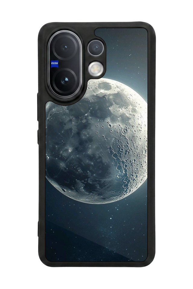 Vivo V60 Uyumlu Ay Tasarımlı Glossy Premium Kılıf