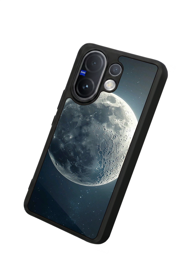 Vivo V60 Uyumlu Ay Tasarımlı Glossy Premium Kılıf