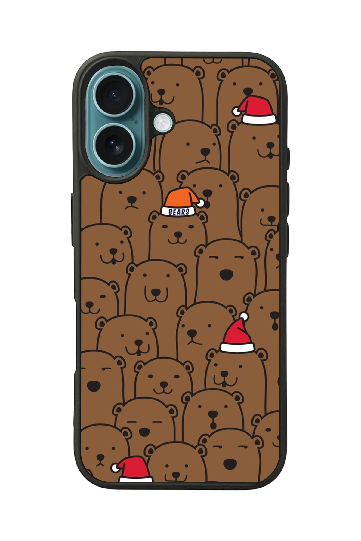 iPhone 16 Uyumlu Ayı Tasarımlı Glossy Premium Kılıf