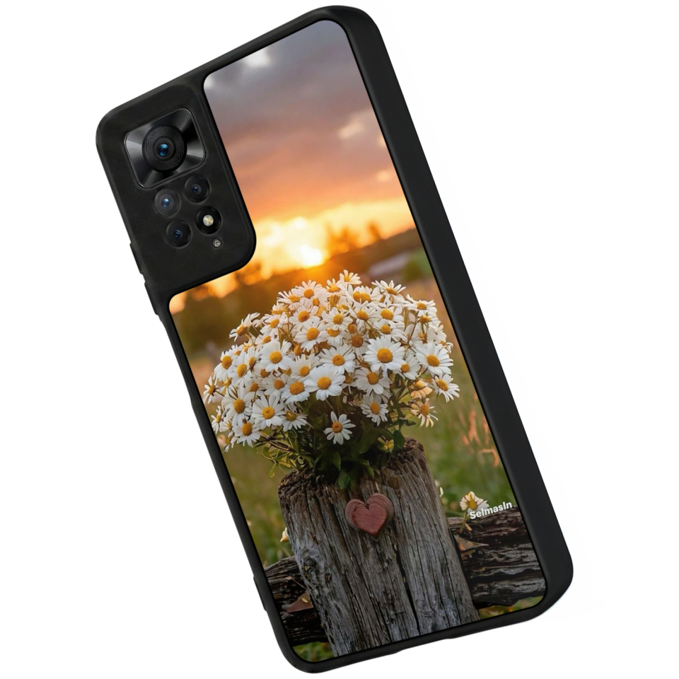 Xiaomi Redmi Note 12 Pro Uyumlu Cicek Tasarımlı Glossy Premium Kılıf