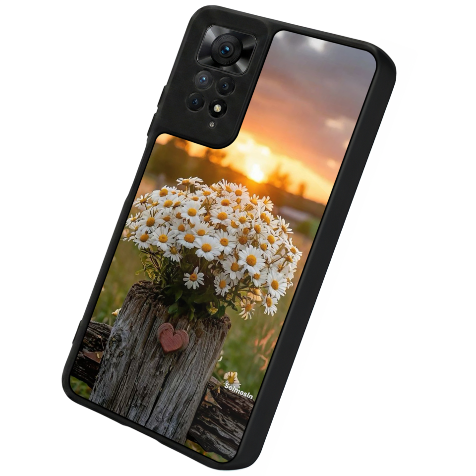 Xiaomi Redmi Note 12 Pro Uyumlu Cicek Tasarımlı Glossy Premium Kılıf