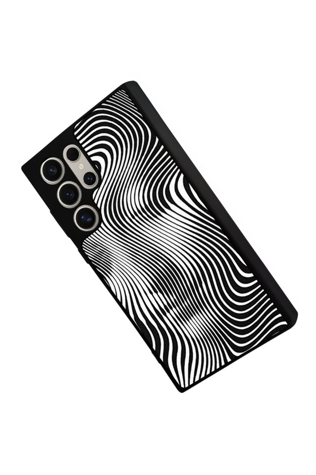 Samsung Galaxy S24 Ultra Uyumlu Çizgi Sanatı Tasarımlı Glossy Premium Kılıf