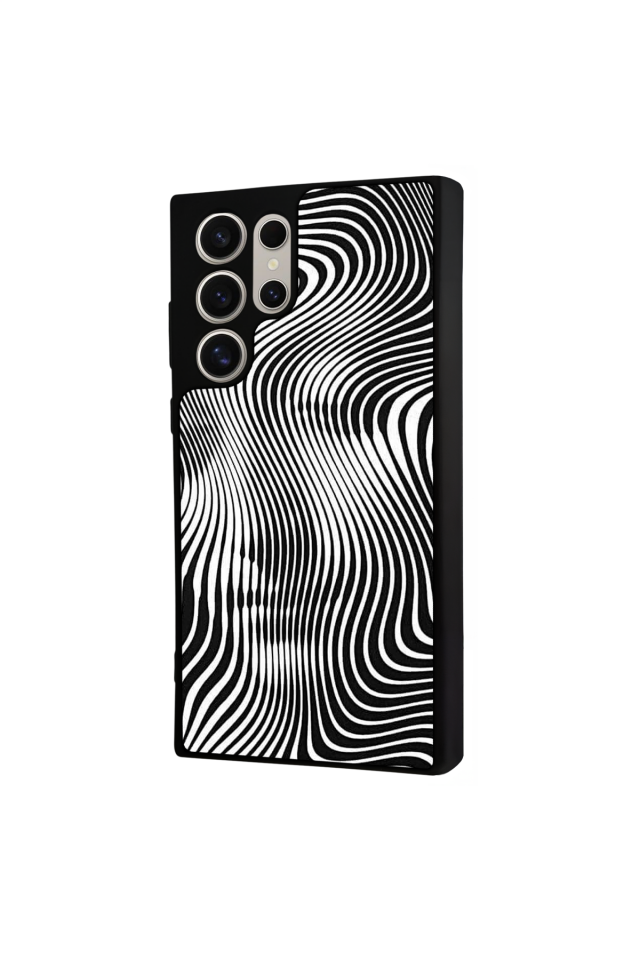 Samsung Galaxy S24 Ultra Uyumlu Çizgi Sanatı Tasarımlı Glossy Premium Kılıf