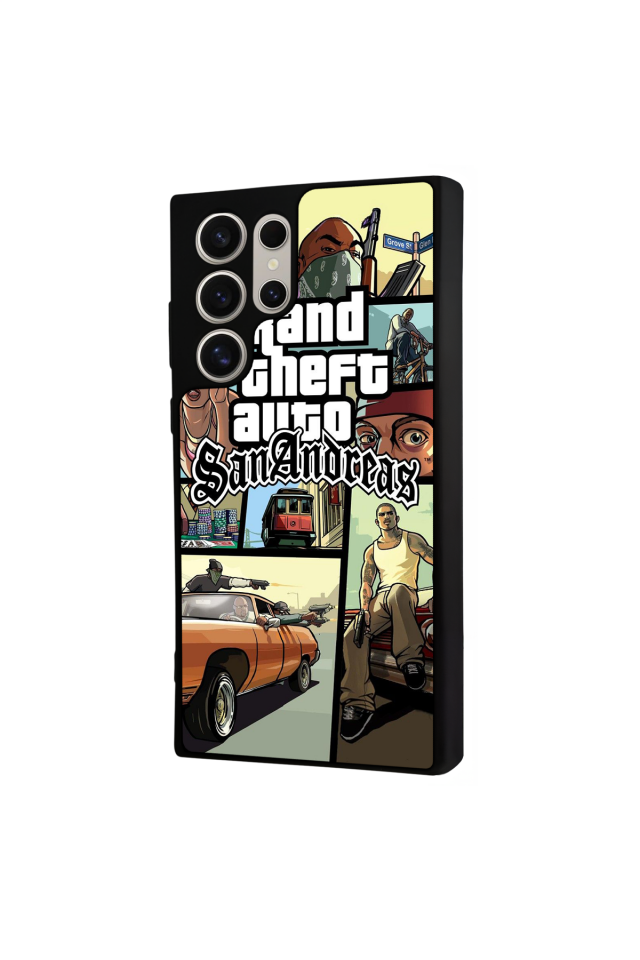 Samsung Galaxy S22 Ultra Uyumlu GTA Tasarımlı Glossy Premium Kılıf