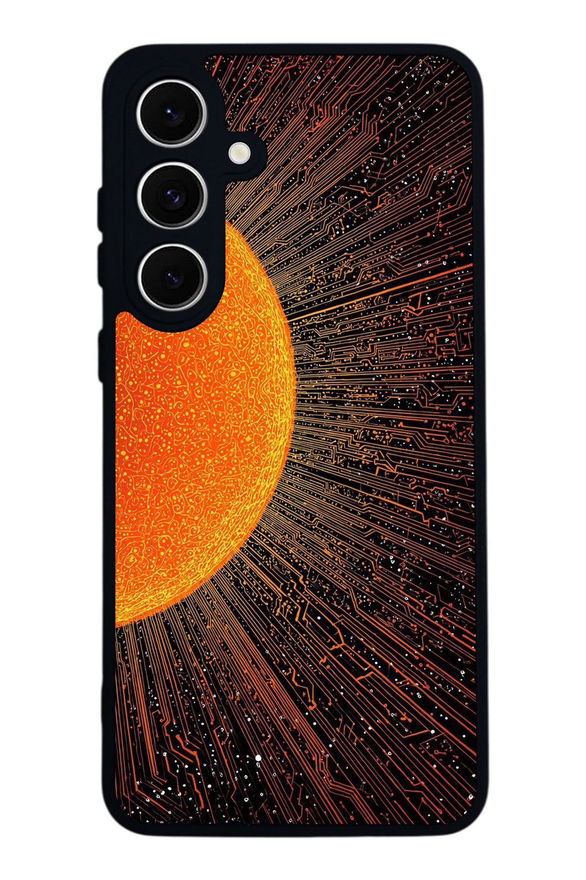 Samsung Galaxy A16 Uyumlu Güneş Tasarımlı Glossy Premium Kılıf