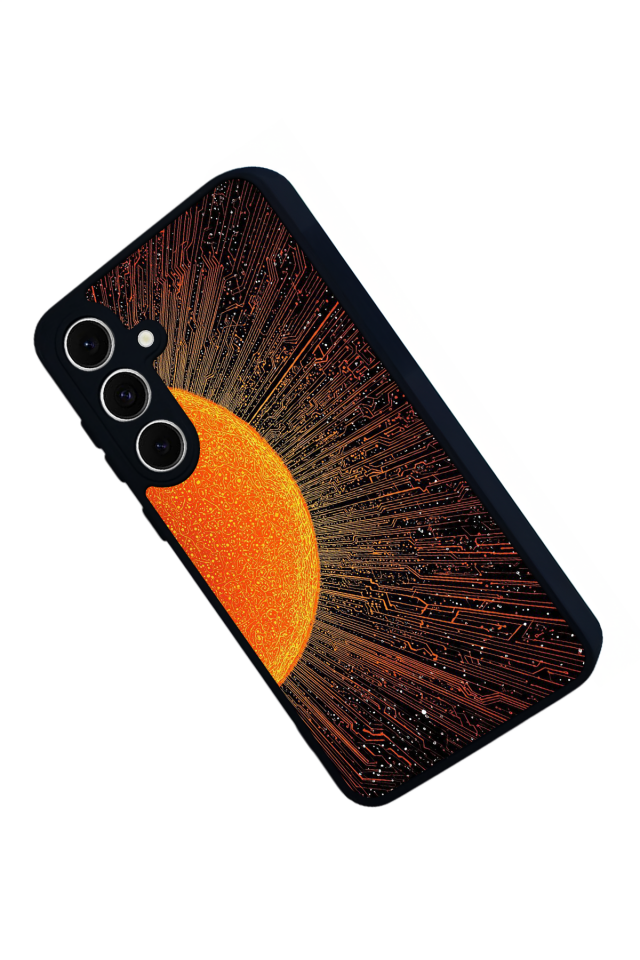 Samsung Galaxy A16 Uyumlu Güneş Tasarımlı Glossy Premium Kılıf