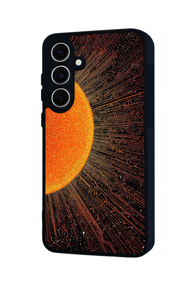 Samsung Galaxy A16 Uyumlu Güneş Tasarımlı Glossy Premium Kılıf