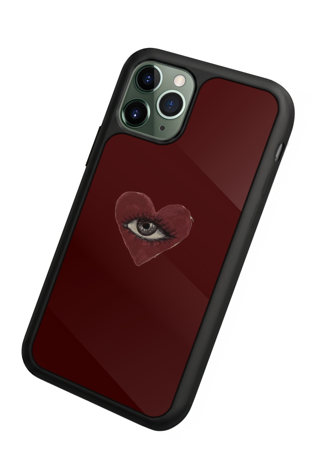 iPhone 11 Pro Max Uyumlu Kalp Love Tasarımlı Glossy Premium Kılıf
