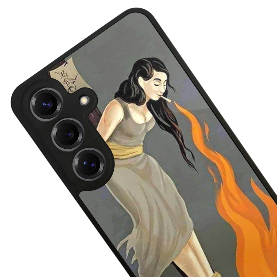Samsung Galaxy S25 Uyumlu Kalp Love Tasarımlı Glossy Premium Kılıf