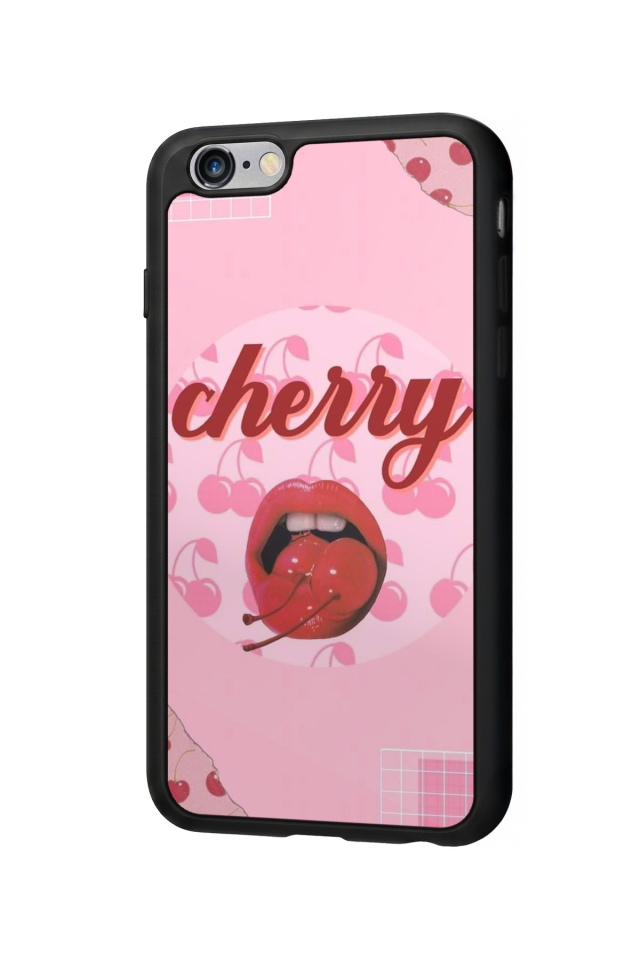 iPhone 6 Plus Uyumlu Kiraz Tasarımlı Glossy Premium Kılıf