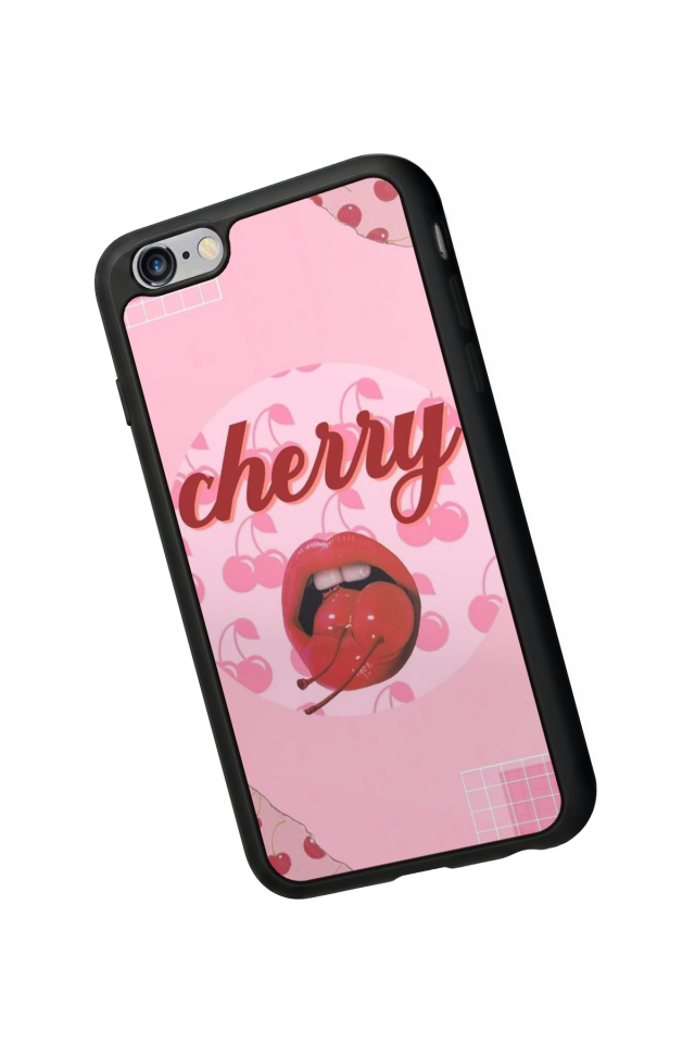 iPhone 6 Plus Uyumlu Kiraz Tasarımlı Glossy Premium Kılıf