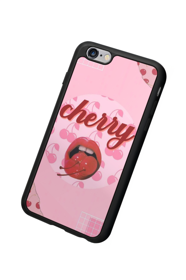 iPhone 6 Plus Uyumlu Kiraz Tasarımlı Glossy Premium Kılıf