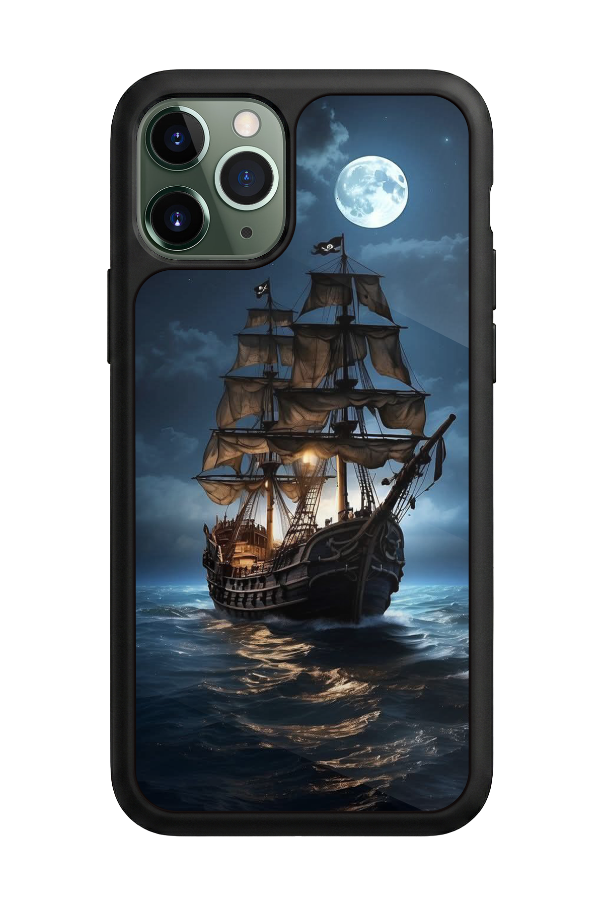 iPhone 11 Pro Uyumlu Korsan Tasarımlı Glossy Premium Kılıf