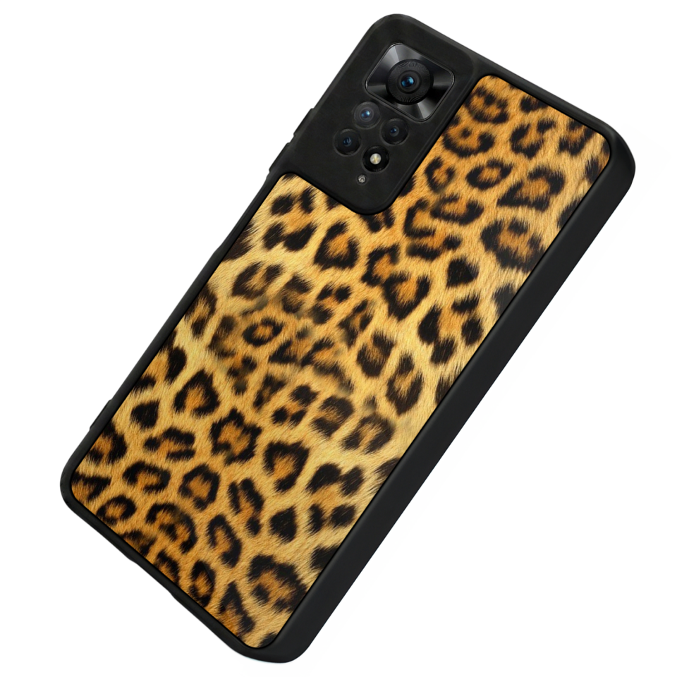 Xiaomi Redmi Note 11 Pro Uyumlu Leopar Tasarımlı Glossy Premium Kılıf