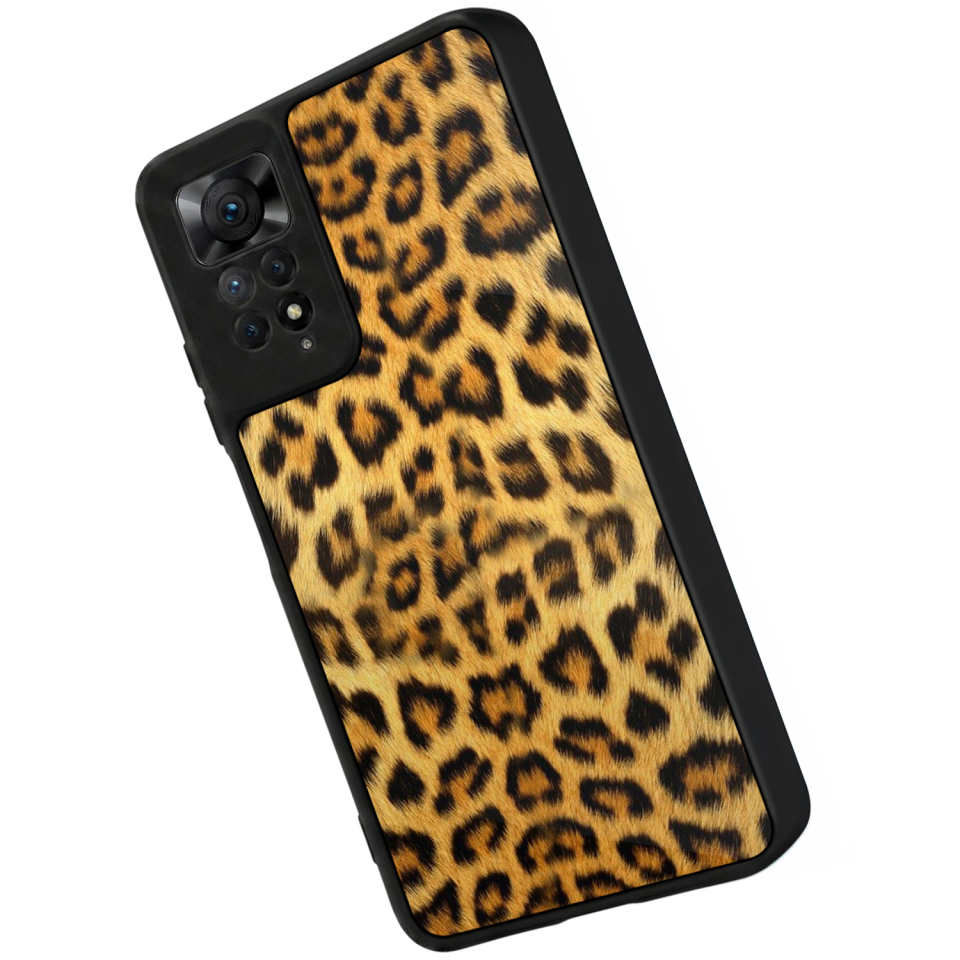 Xiaomi Redmi Note 11 Pro Uyumlu Leopar Tasarımlı Glossy Premium Kılıf