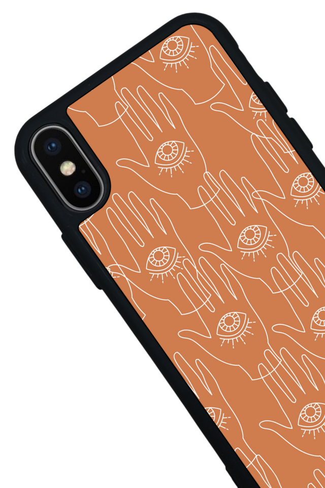 iPhone XS Max Uyumlu Line Art Tasarımlı Glossy Premium Kılıf