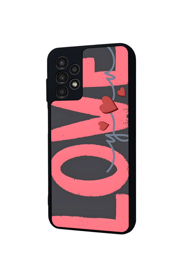 Samsung Galaxy A23 Uyumlu Love Tasarımlı Glossy Premium Kılıf