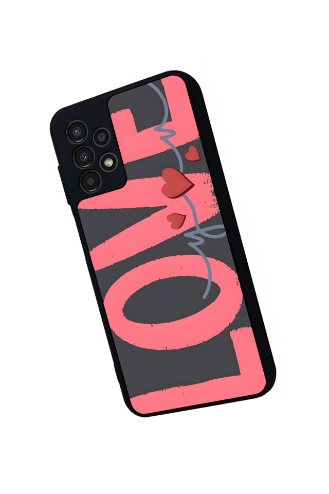 Samsung Galaxy A23 Uyumlu Love Tasarımlı Glossy Premium Kılıf