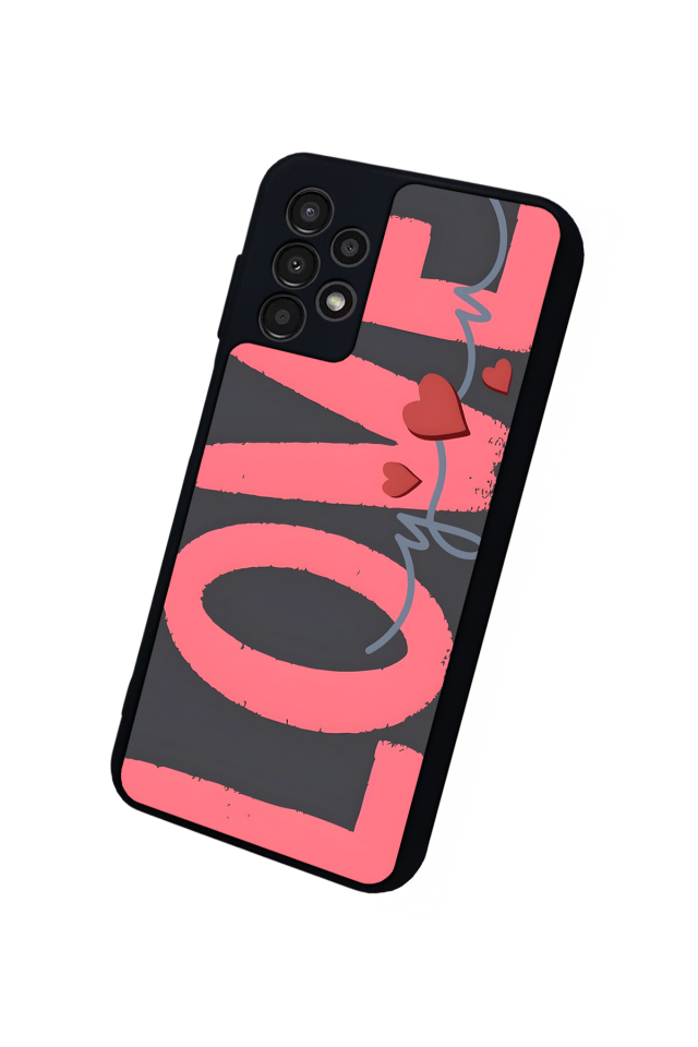 Samsung Galaxy A23 Uyumlu Love Tasarımlı Glossy Premium Kılıf