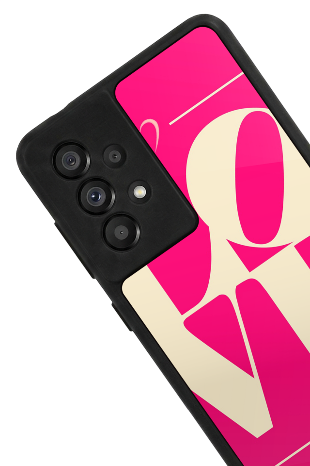 Samsung Galaxy A73 Uyumlu Love Tasarımlı Glossy Premium Kılıf