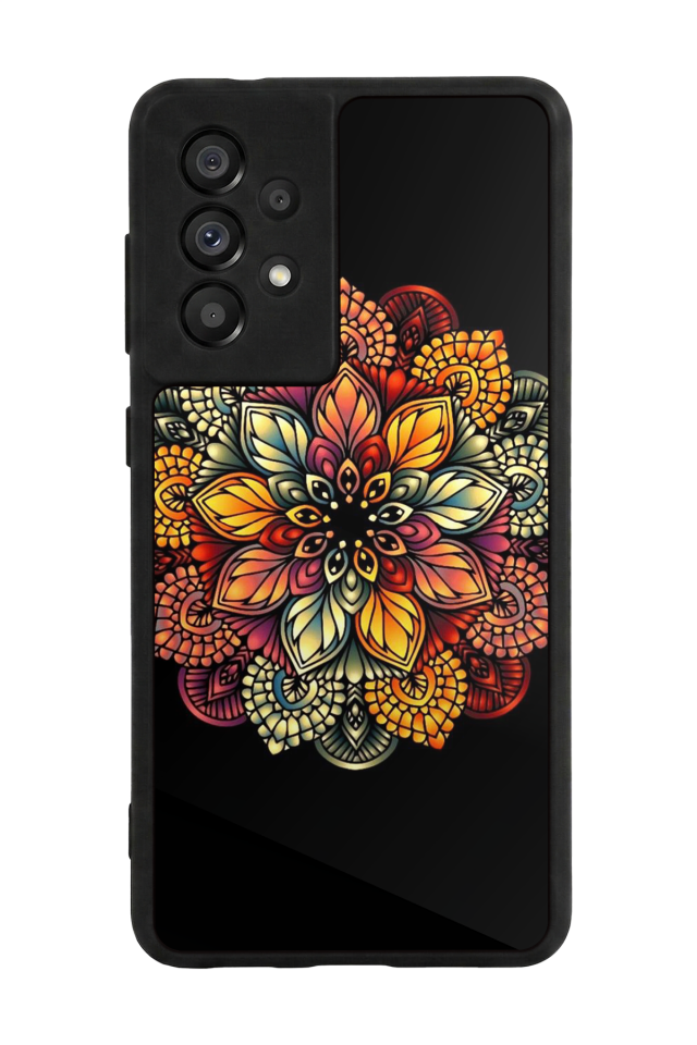 Samsung Galaxy A73 Uyumlu Mandala Tasarımlı Glossy Premium Kılıf