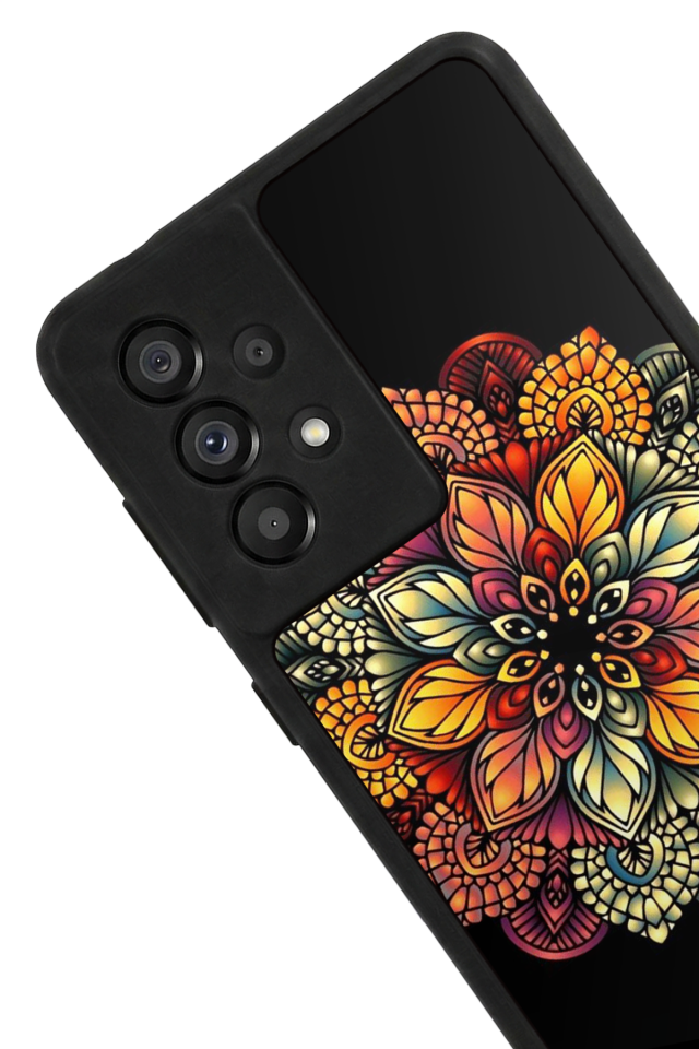 Samsung Galaxy A73 Uyumlu Mandala Tasarımlı Glossy Premium Kılıf