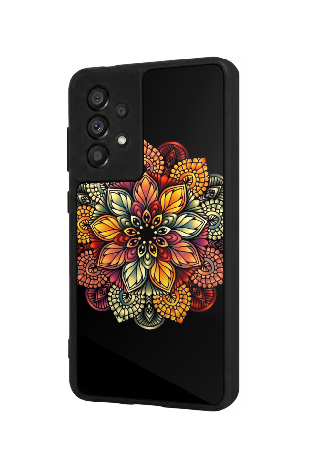 Samsung Galaxy A73 Uyumlu Mandala Tasarımlı Glossy Premium Kılıf