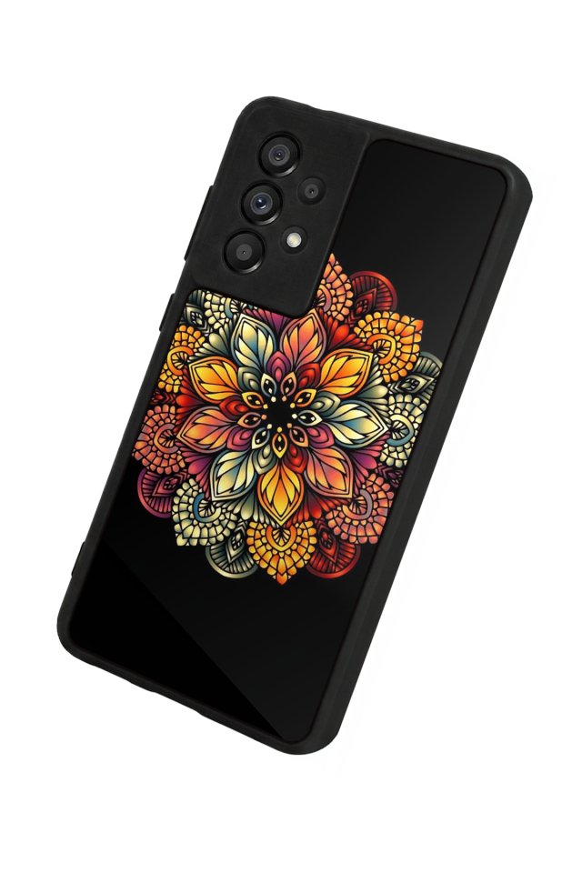 Samsung Galaxy A73 Uyumlu Mandala Tasarımlı Glossy Premium Kılıf