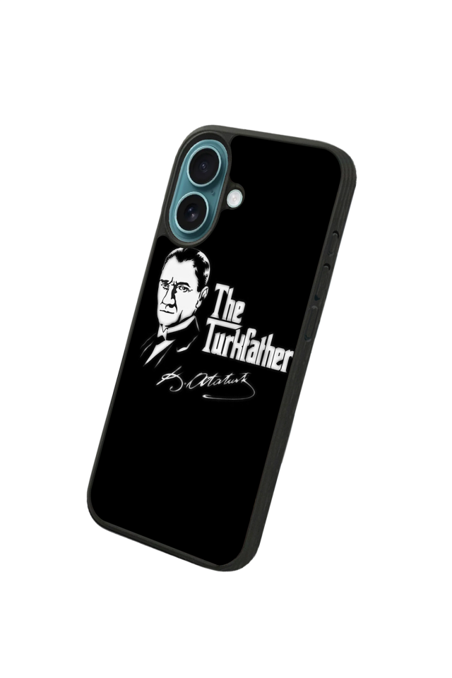 iPhone 16 Plus Uyumlu Mustafa Kemal Ataturk Tasarımlı Glossy Premium Kılıf
