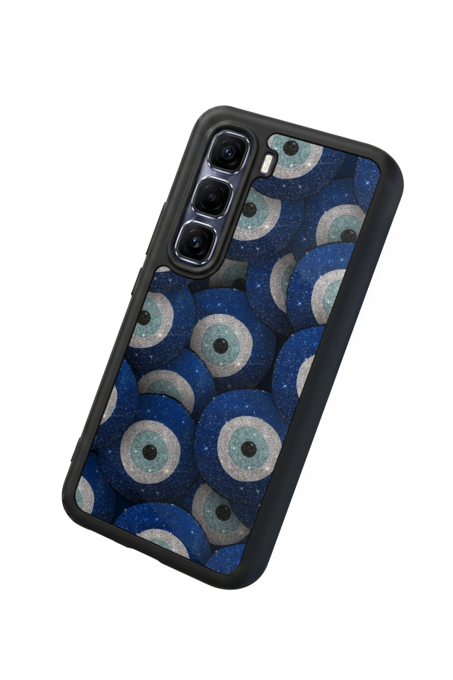 Infinix Hot 60 Pro Plus Uyumlu Nazar Tasarımlı Glossy Premium Kılıf