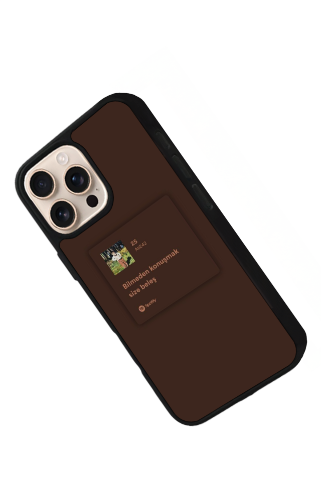 iPhone 14 Pro Uyumlu Sarki Sozleri Tasarımlı Glossy Premium Kılıf