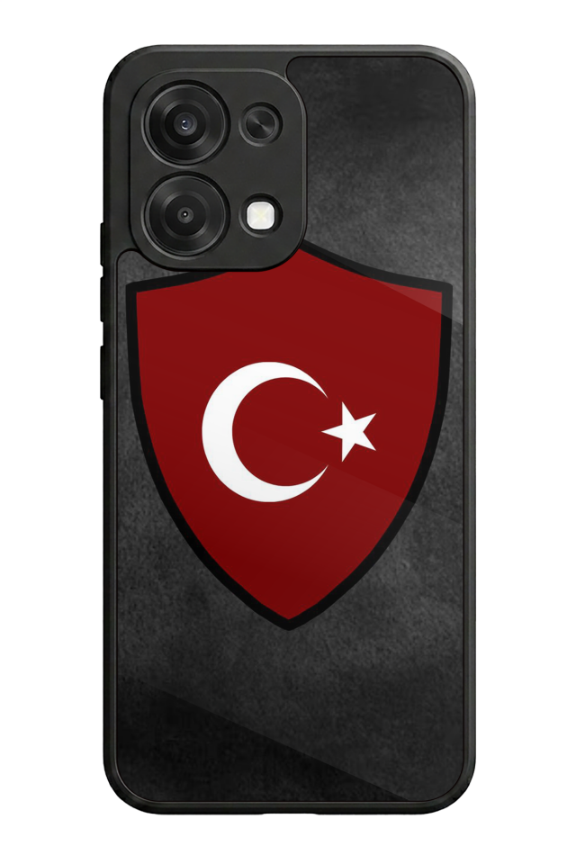 Oppo A6 Pro Uyumlu Türk Bayragi Tasarımlı Glossy Premium Kılıf