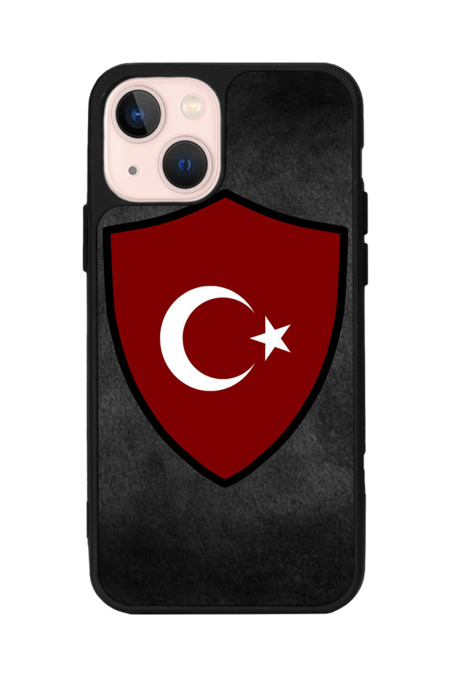 iPhone 13 Mini Uyumlu Türk Bayragi Tasarımlı Glossy Premium Kılıf
