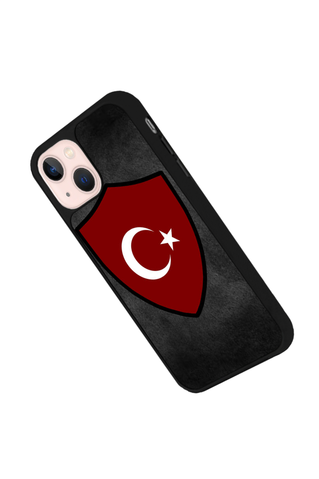 iPhone 13 Mini Uyumlu Türk Bayragi Tasarımlı Glossy Premium Kılıf