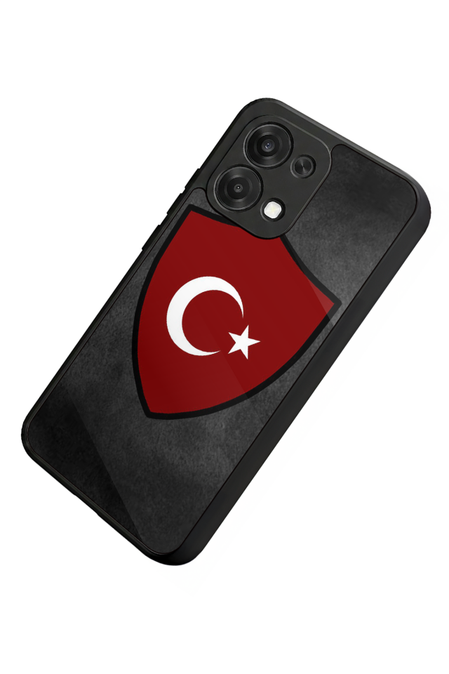 Oppo A6 Pro Uyumlu Türk Bayragi Tasarımlı Glossy Premium Kılıf