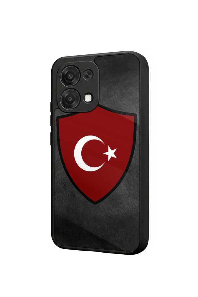 Oppo A6 Pro Uyumlu Türk Bayragi Tasarımlı Glossy Premium Kılıf