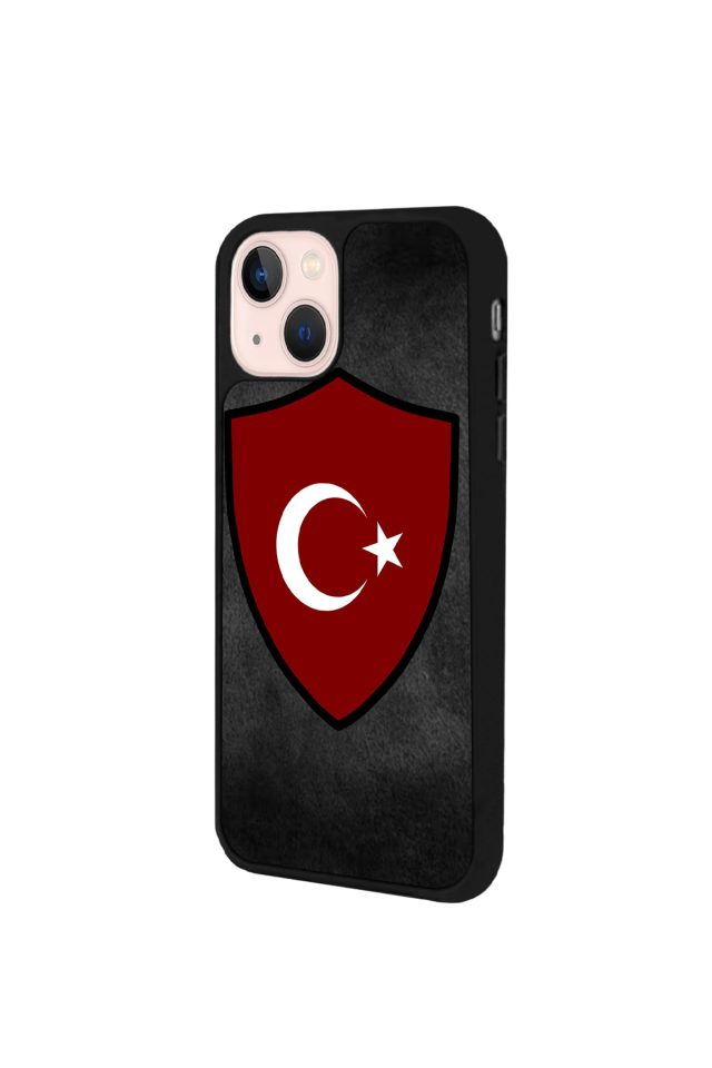 iPhone 13 Mini Uyumlu Türk Bayragi Tasarımlı Glossy Premium Kılıf