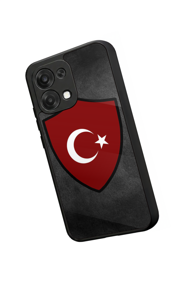 Oppo A6 Pro Uyumlu Türk Bayragi Tasarımlı Glossy Premium Kılıf