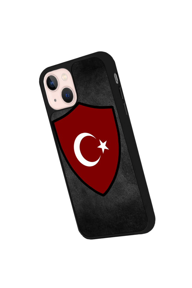 iPhone 13 Mini Uyumlu Türk Bayragi Tasarımlı Glossy Premium Kılıf