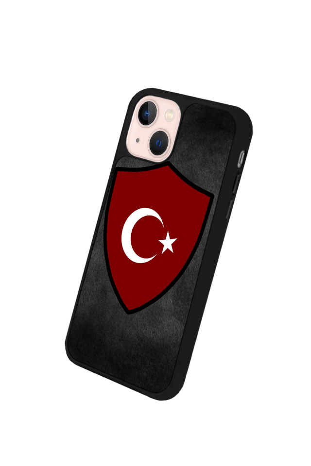 iPhone 13 Mini Uyumlu Türk Bayragi Tasarımlı Glossy Premium Kılıf